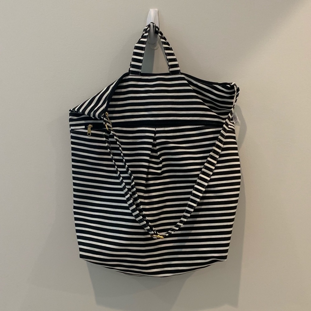 Logan and Lenora Striped Crossbody Bag